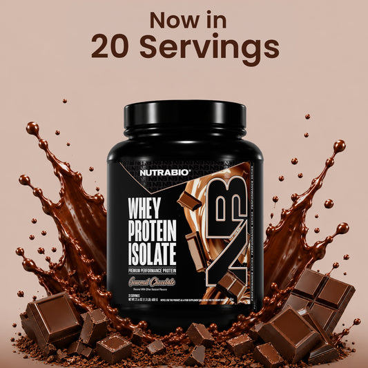 NutraBio: Whey Protein Isolate 2lbs