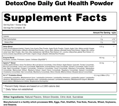 NutraOne:DetoxOne Daily Gut Health Powder