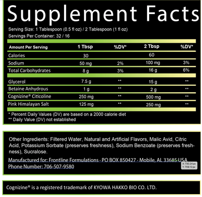 FrontLine Formulations:Project MK Ultra: Liquid Non-Stim Nootropic Preworkout