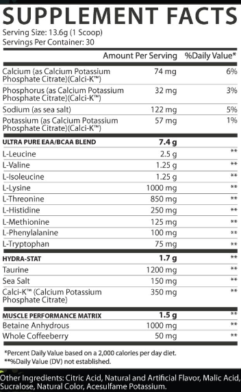 NUTRISTAT: AMINO SCRIPT Performance and Recovery