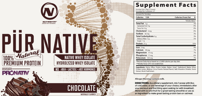 NUTRISTAT: PÜR NATIVE Natural Native Whey Isolate