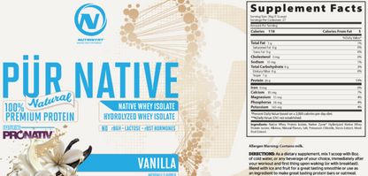 NUTRISTAT: PÜR NATIVE Natural Native Whey Isolate