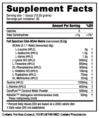 NutraBio: EAA Natural - Unflavored