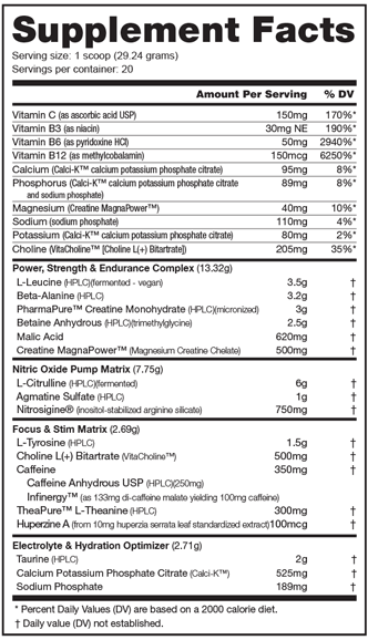 NutraBio: PRE Workout v5