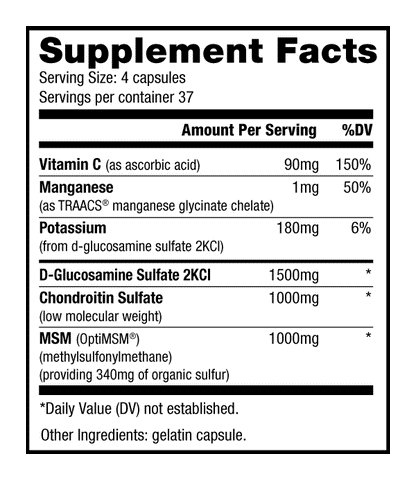 NutraBio: Glucosamine Chondroitin OptiMSM